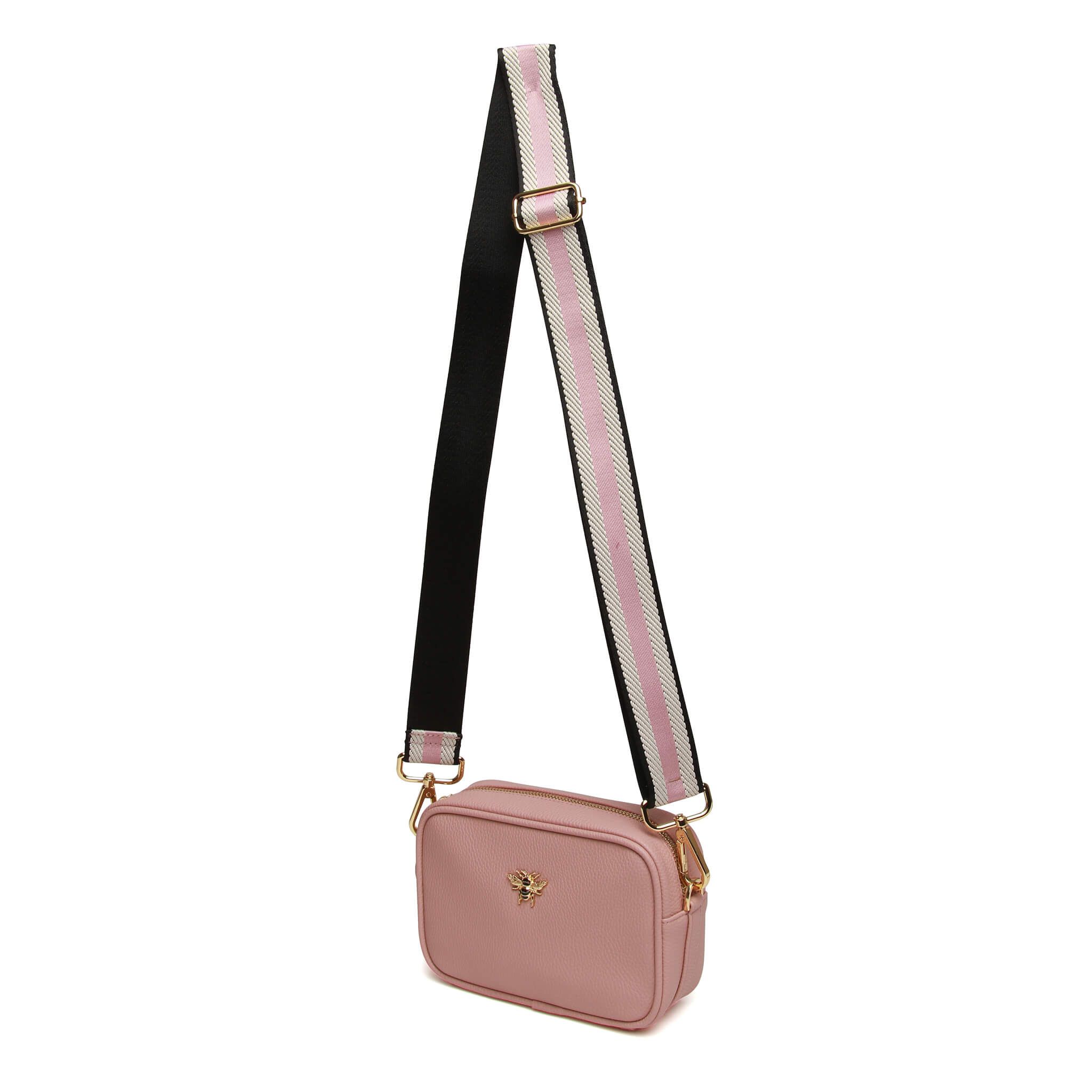 Mini Mayfair W Webbing Strap Bag In Pink