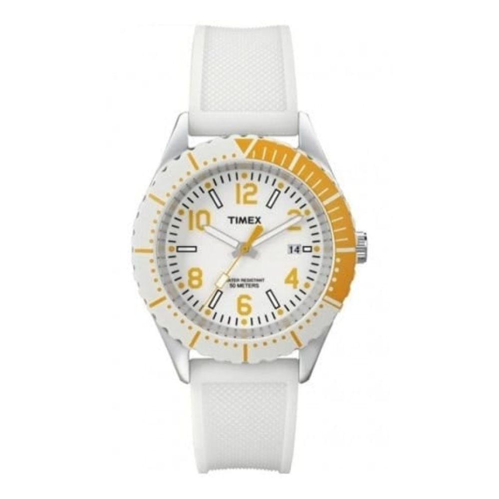 Ladies White Rubber Watch