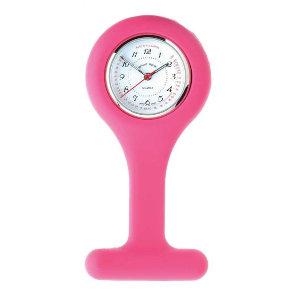 Pink Silicone Fob Watch