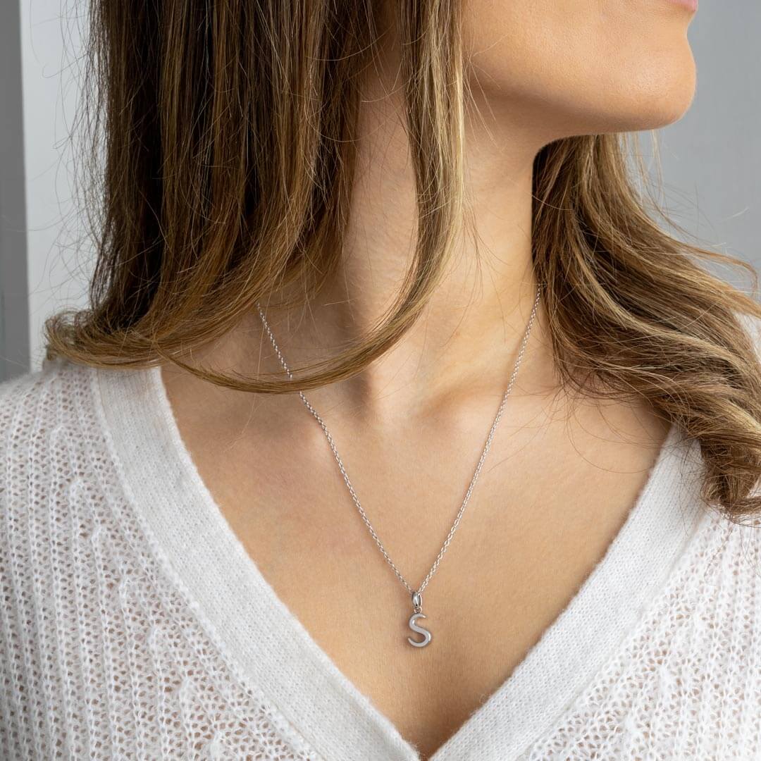 Signature Skript Capital S Initial Necklace