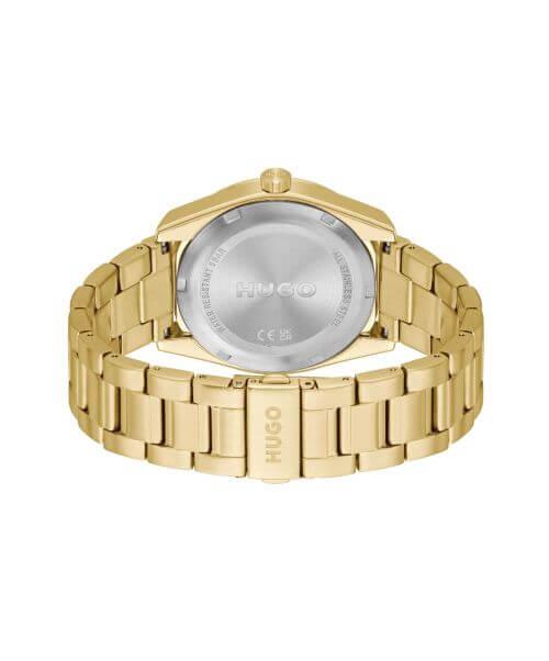 #BRIGHT Gold Dial With Gold Plated Bracelet Strap Mens Watch