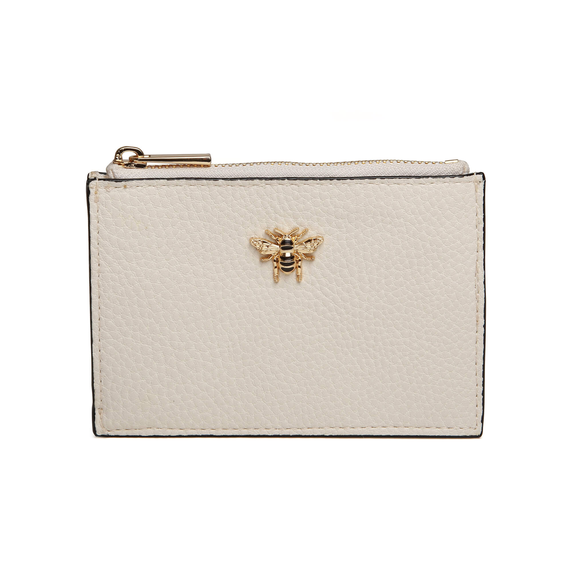Waxed Edge Clevedon Purse In White