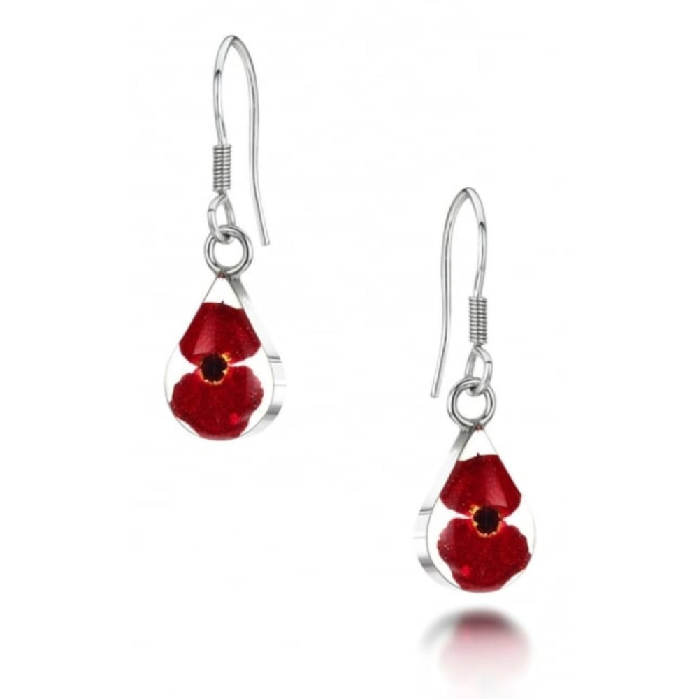 Silver Earrings - Poppy - Teardrop - Extra Small
