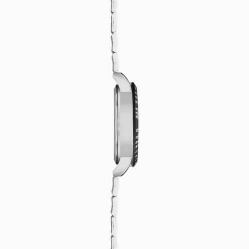 Silver Case With Green Dial & Stainless Steel Bracelet Men's Chronograph Watch
