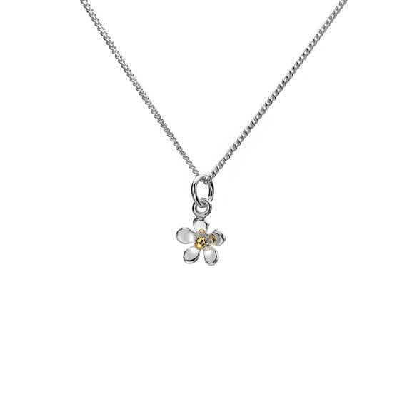 Origins Tiny Daisy Flower Pendant Necklace