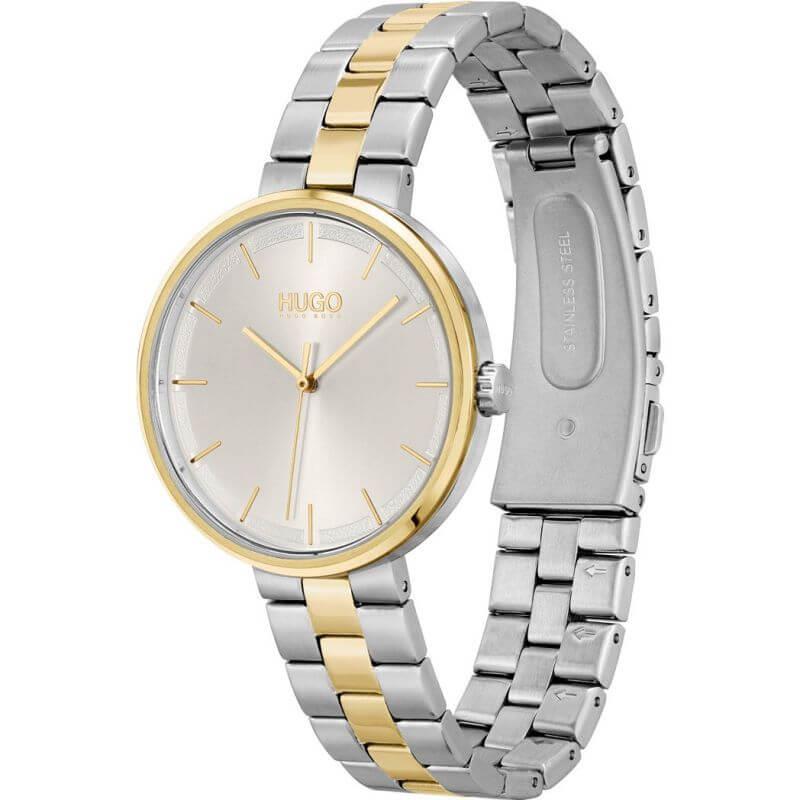 CRUSH Silver Dial & Two Tone Bracelet Strap Ladies Watch