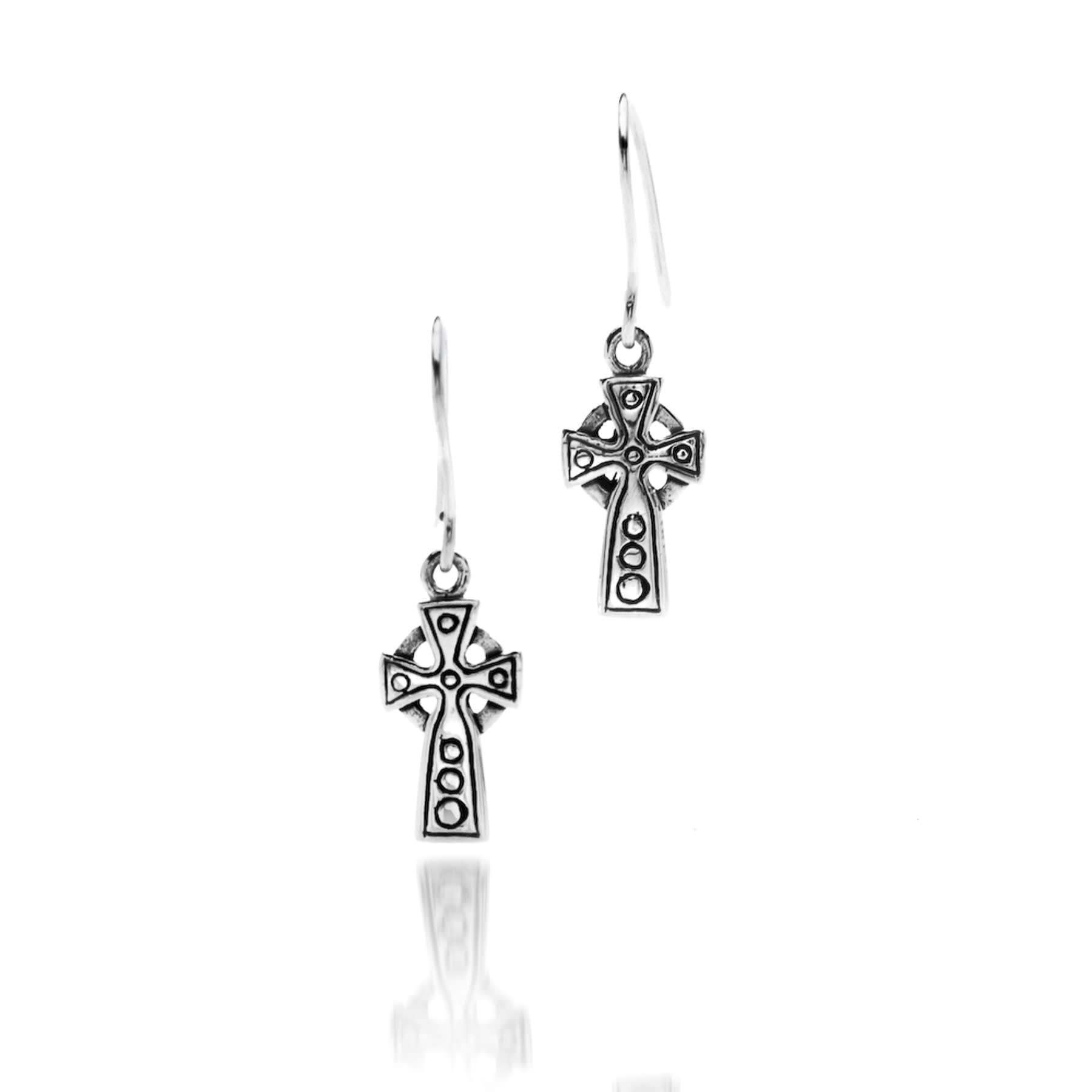 Celtic Small Cross Earrings