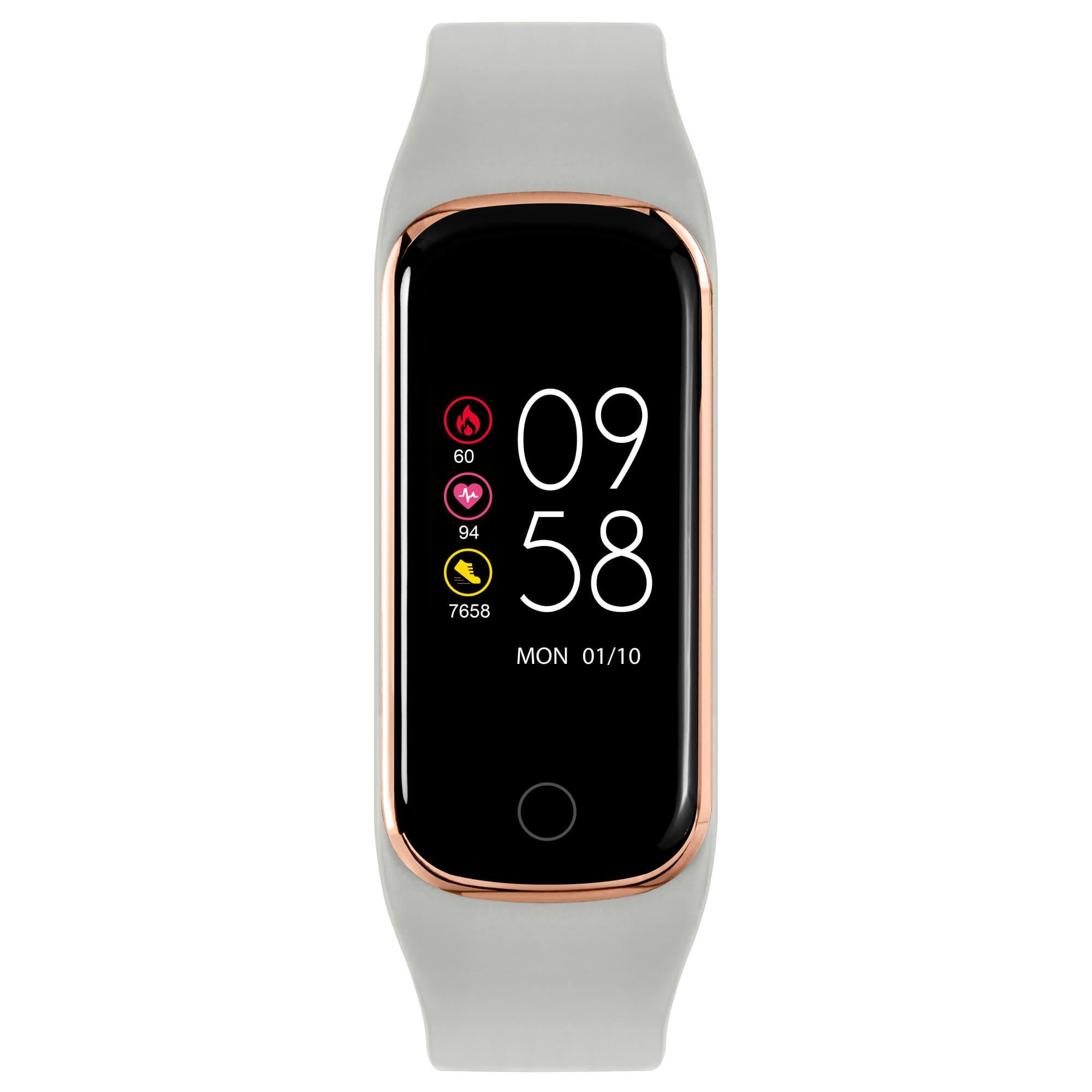 Series 8 Grey & Rose Gold Slimline Sport Smart Watch