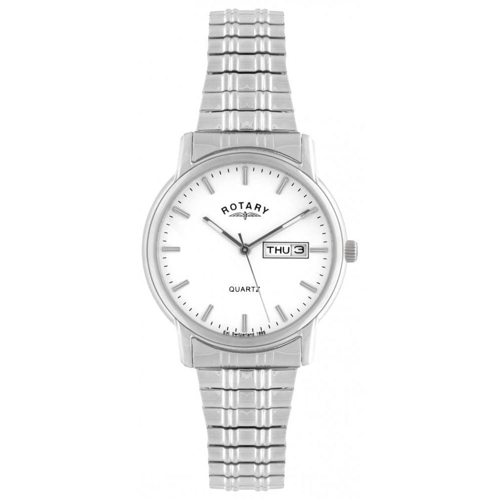 Gents Stainless Steel Expanding Bracelet Watch
