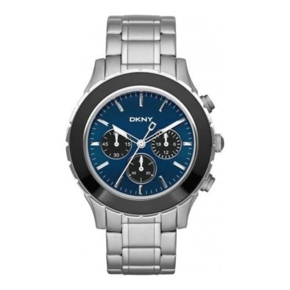 Gents Stainless Steel Blue Chronograph Dial Watch