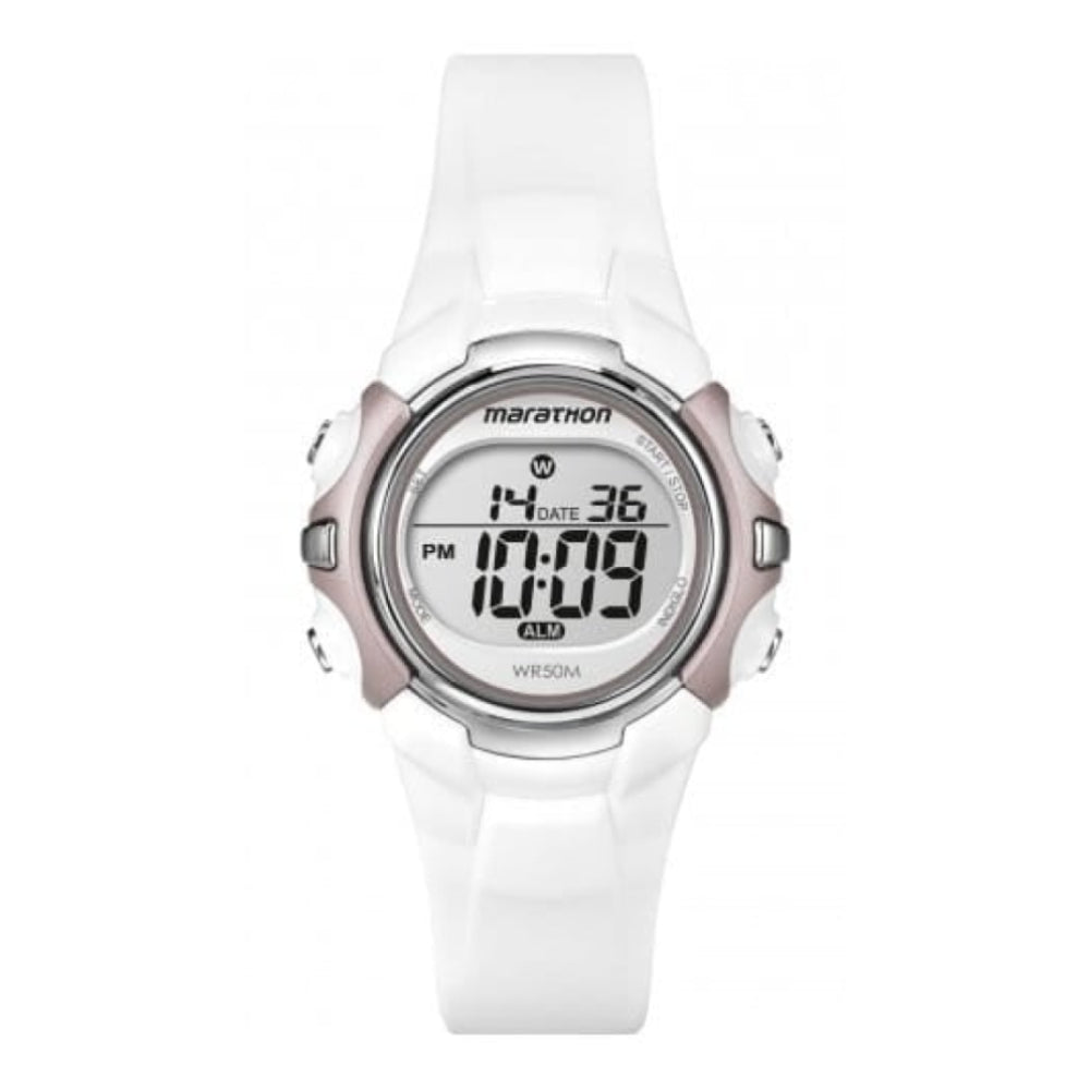 Ladies Marathon White Resin Digital Watch