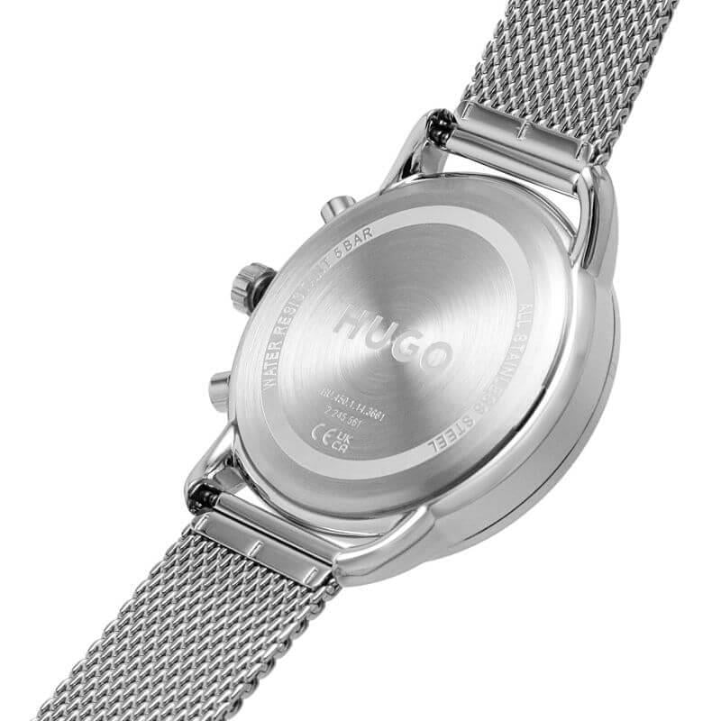 ADVISE Black Dial Steel Mesh Strap Gents Watch