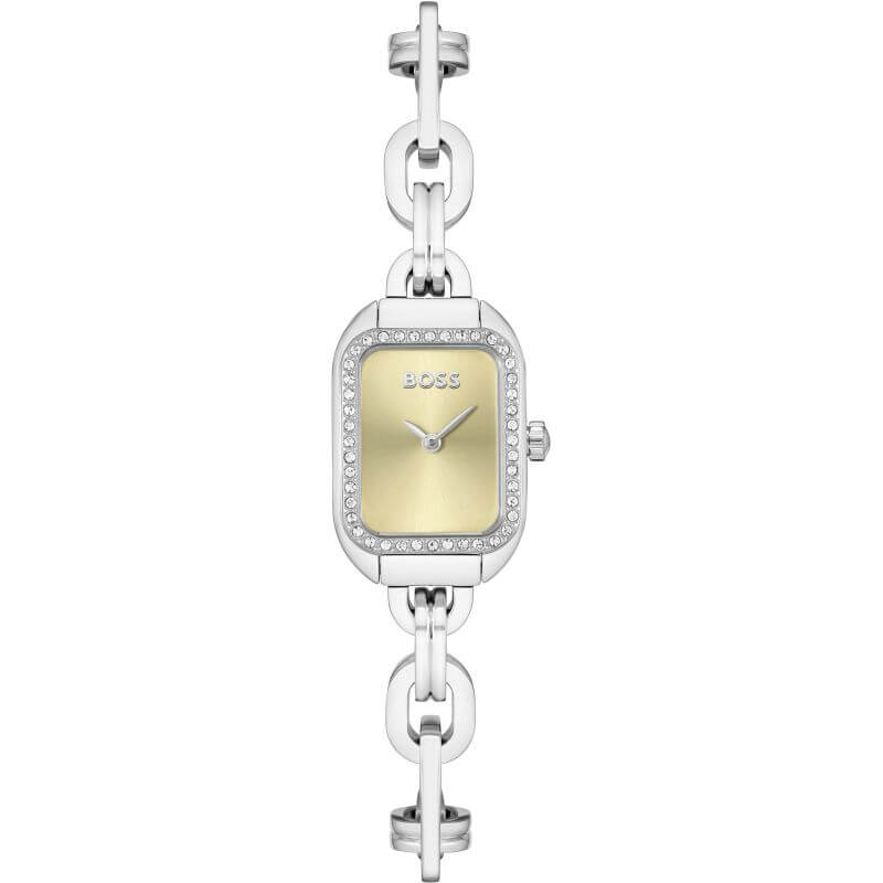 Hailey Light Gold Dial SS Bracelet Strap Ladies Watch
