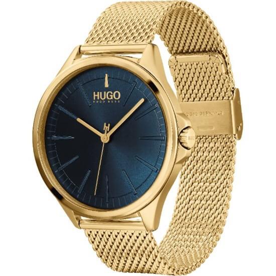 SMASH Blue Dial & Gold Tone Mesh Strap Gents Watch