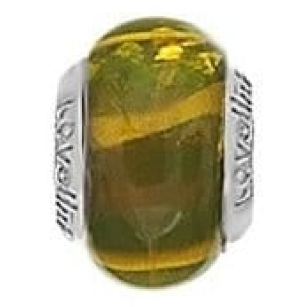 Sterling Silver 'Wild Mountain' Murano Glass Link