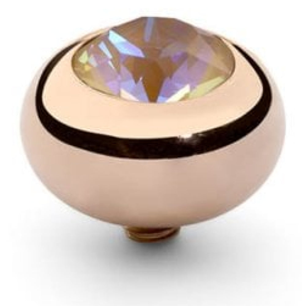 10mm Interchangeable Tondo Ochre Delite Crystal Top in RG
