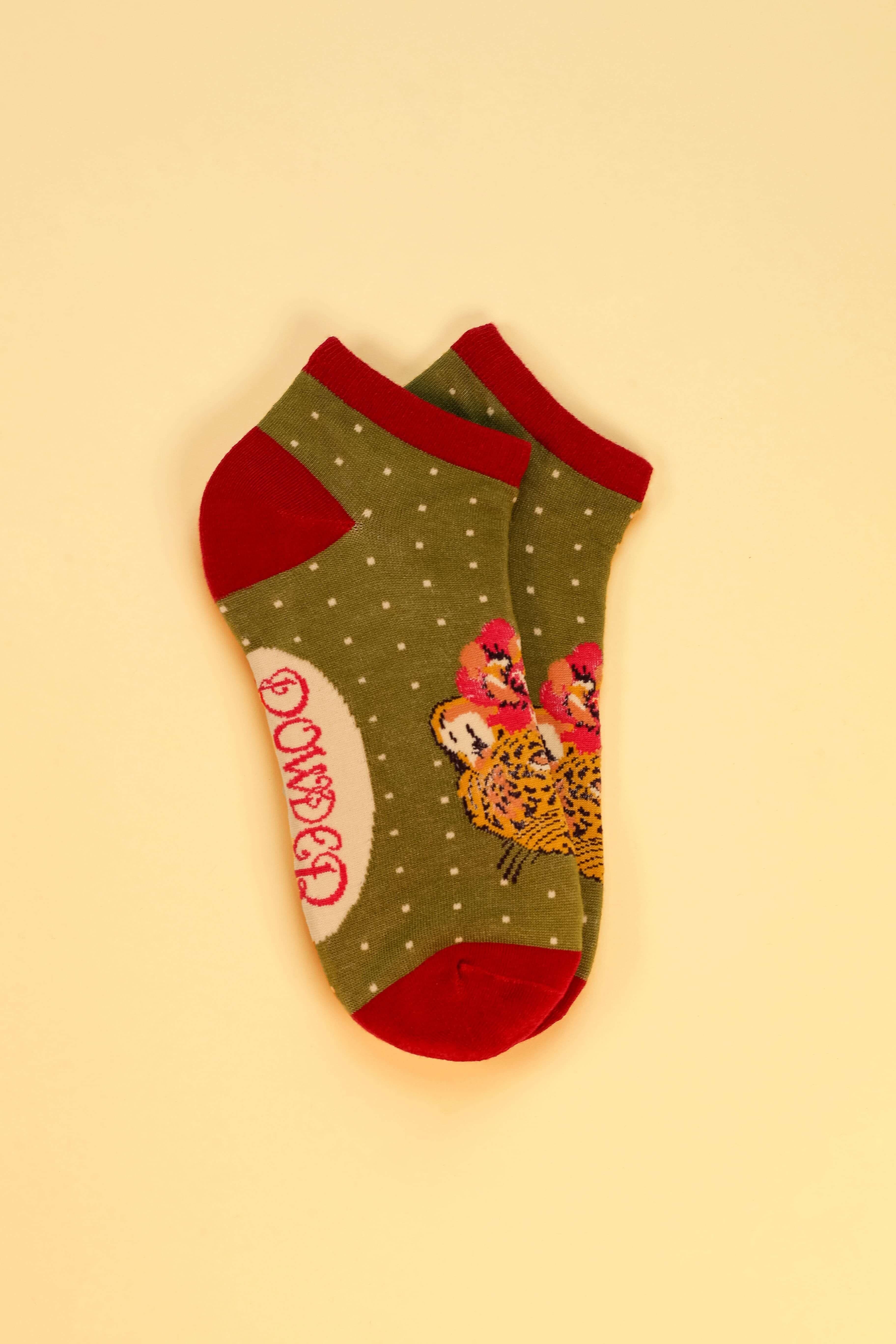 Climbing Leopard Trainer Socks