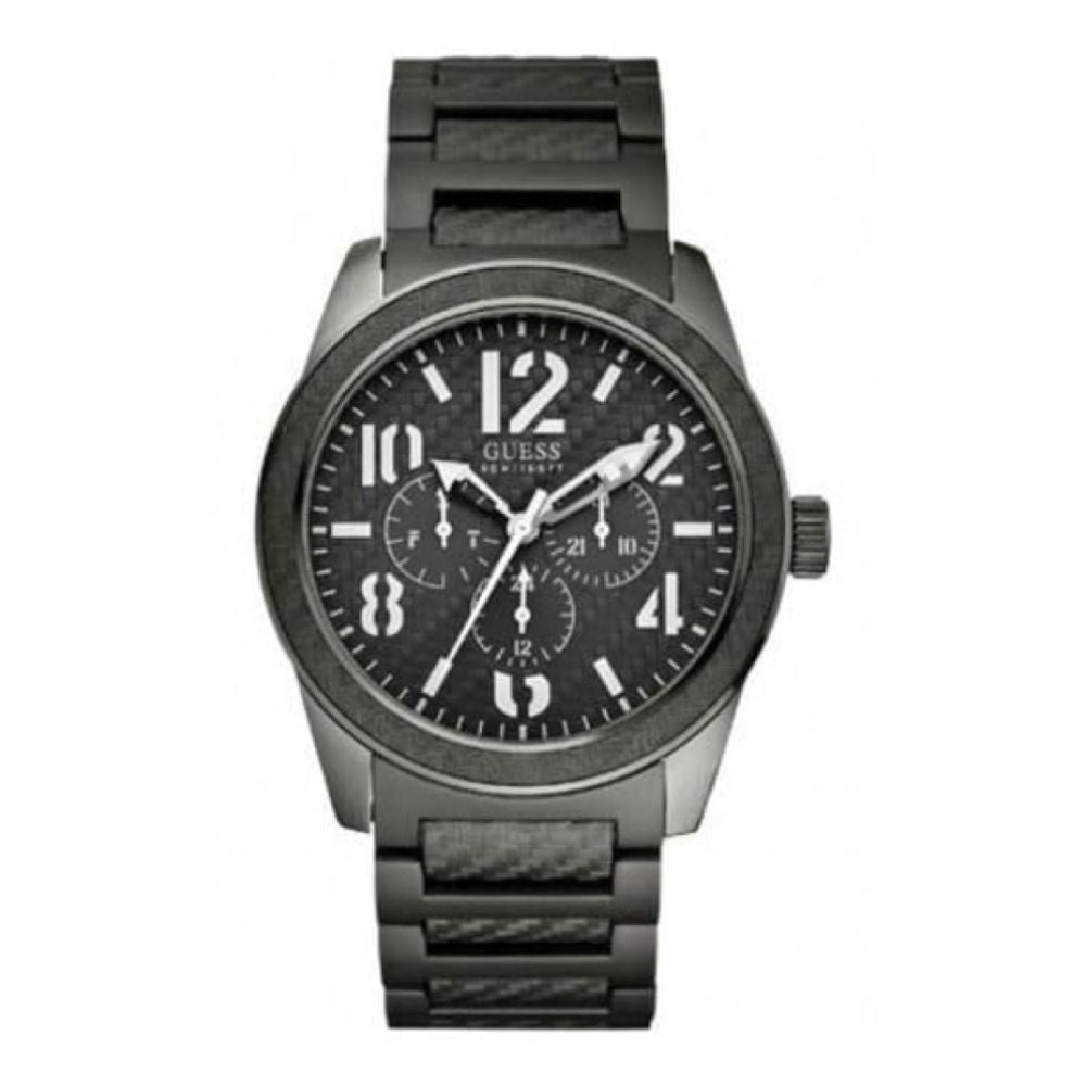 Gents 'Punched' Grey Stainless Steel Watch