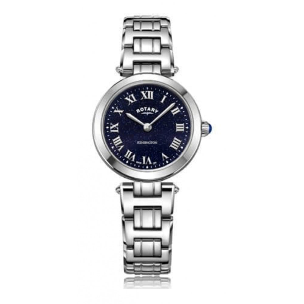 Stainless Steel Case Blue Dial & Bracelet Strap Ladies Kensington Watch