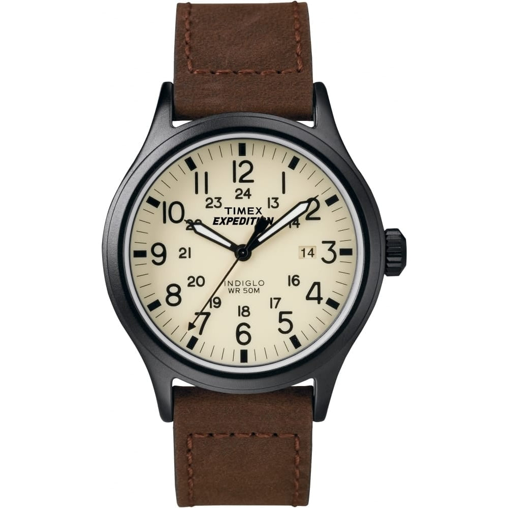 EXPEDITION METAL SCOUT BROWN LEATHER STRP
