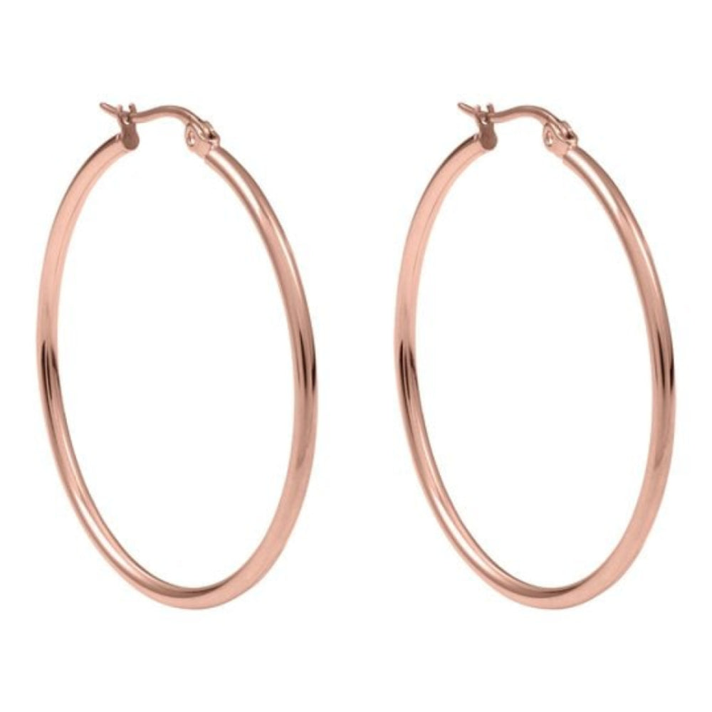 Interchangeable Creole Valentano Earrings 40mm (Rg/P)