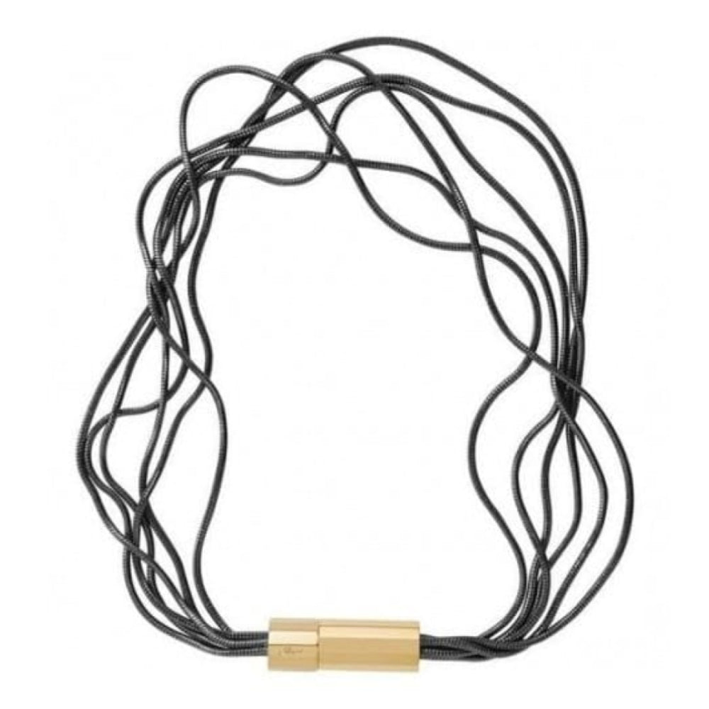 Ladies Multi Strand Grey Steel Bracelet