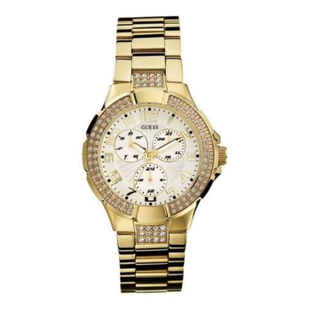 Ladies Gold Polished Stainless Steel Wristwatch