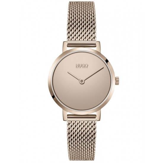 CHERISH Rose Gold Dial & Mesh Bracelet Strap Womens Watch