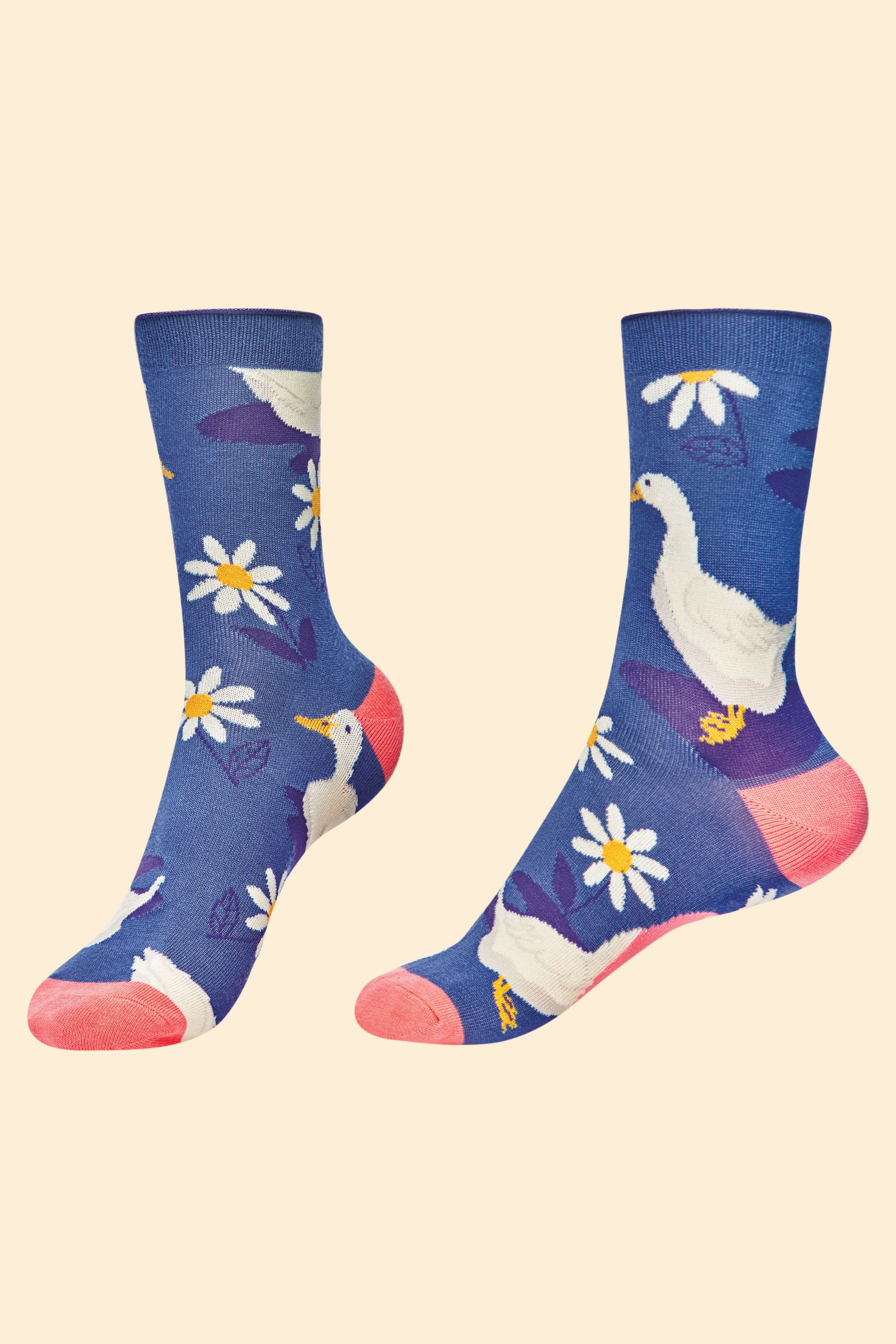 Daisy Ducks Ankle Socks - Navy