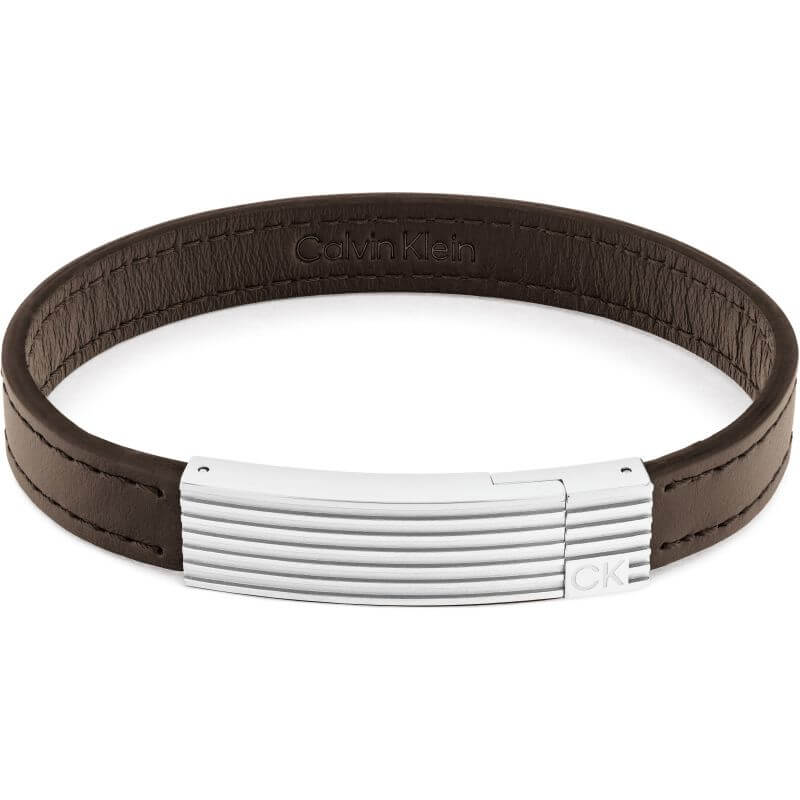 Circuit Brown Leather Bracelet
