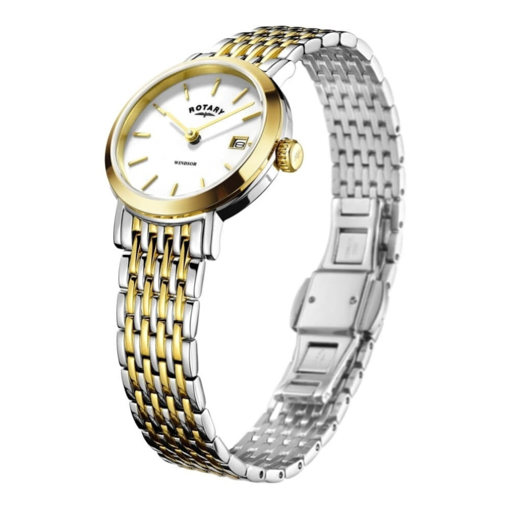 Womens Two Tone Windsor bracelet Watch