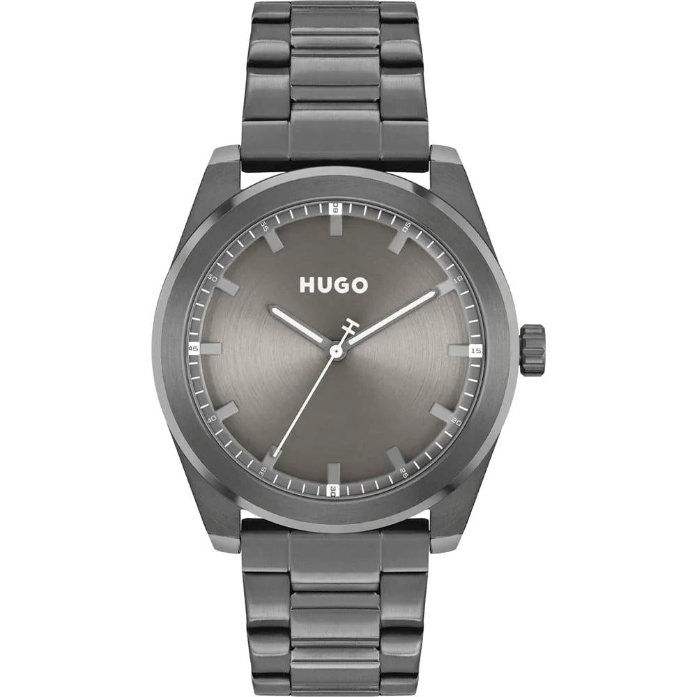 #BRIGHT Grey Dial With Grey IP Bracelet Mens Watch