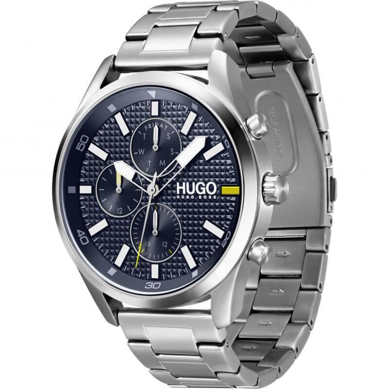 CHASE Blue Multifunctional Dial & Steel Bracelet Strap Gents Watch