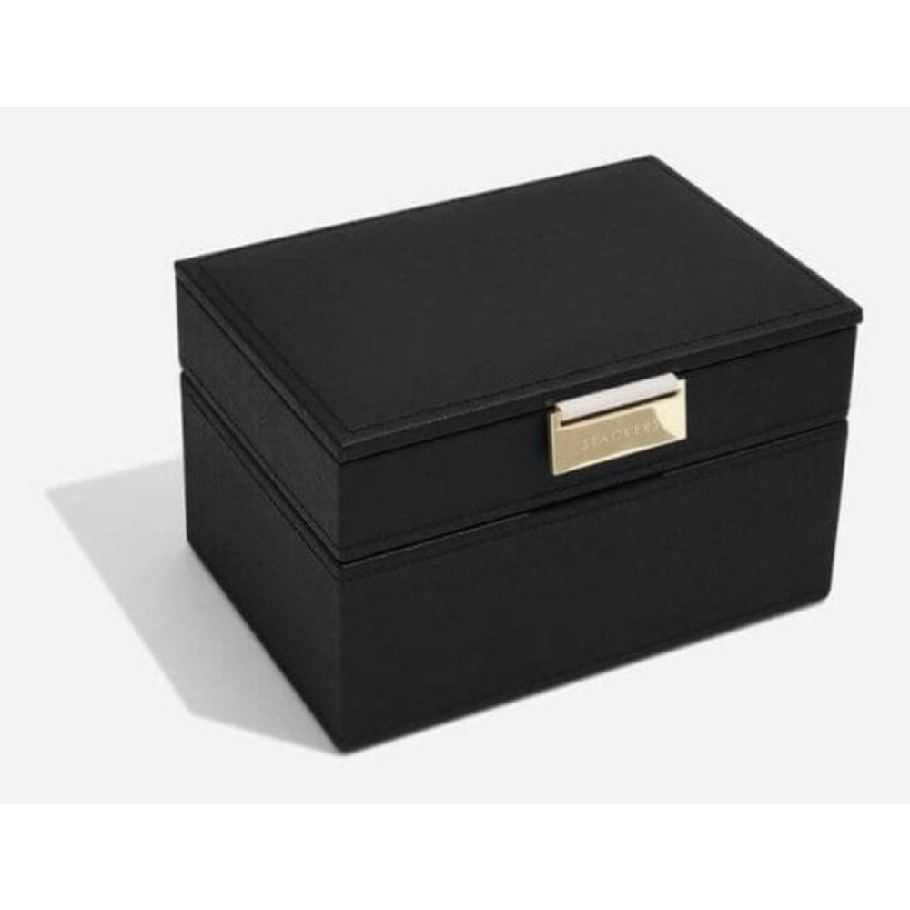 Black & Grey Mini Set Of 2 Stacker