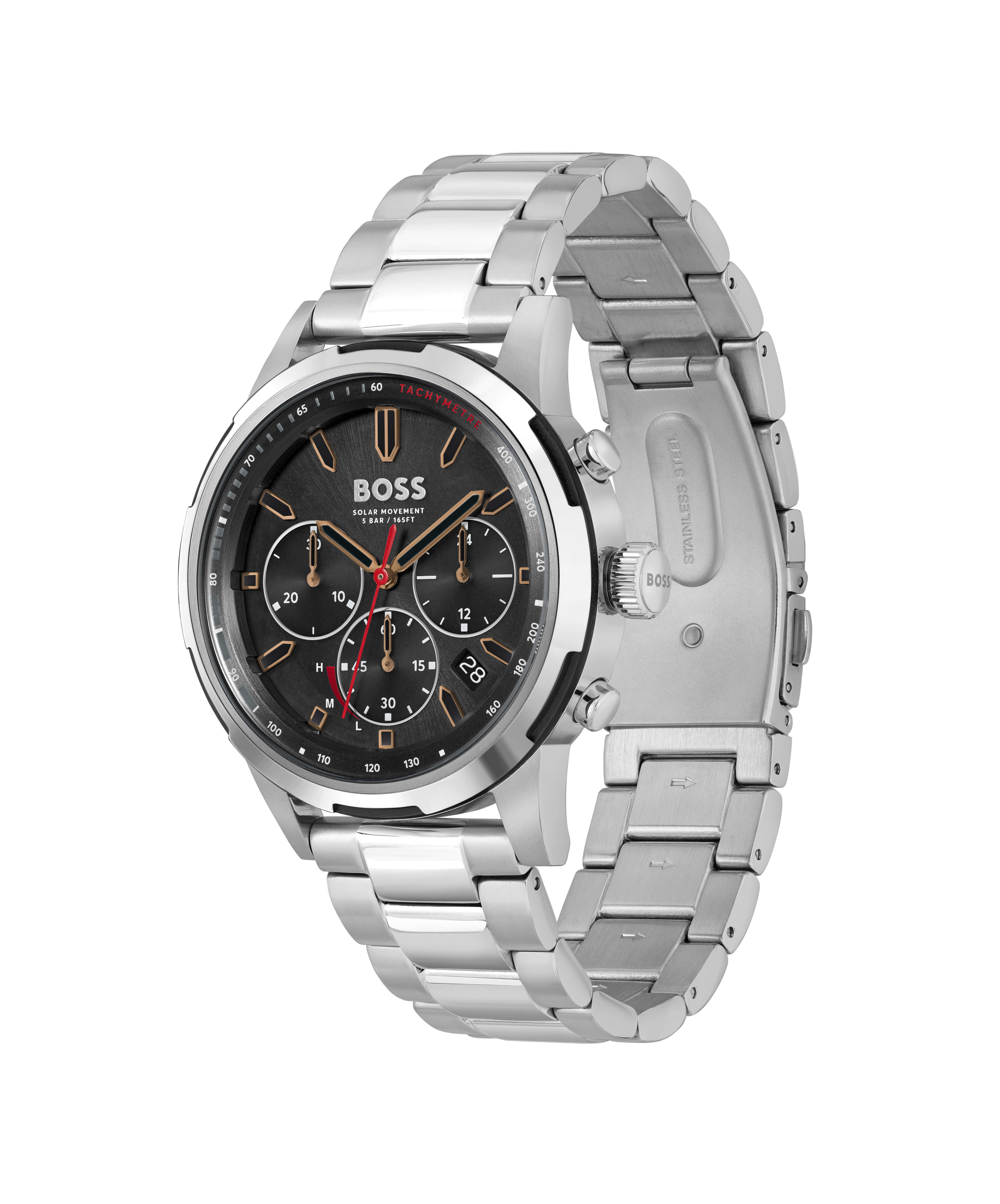 Solgrade Recycled SS Strap Solar Powered Watch
