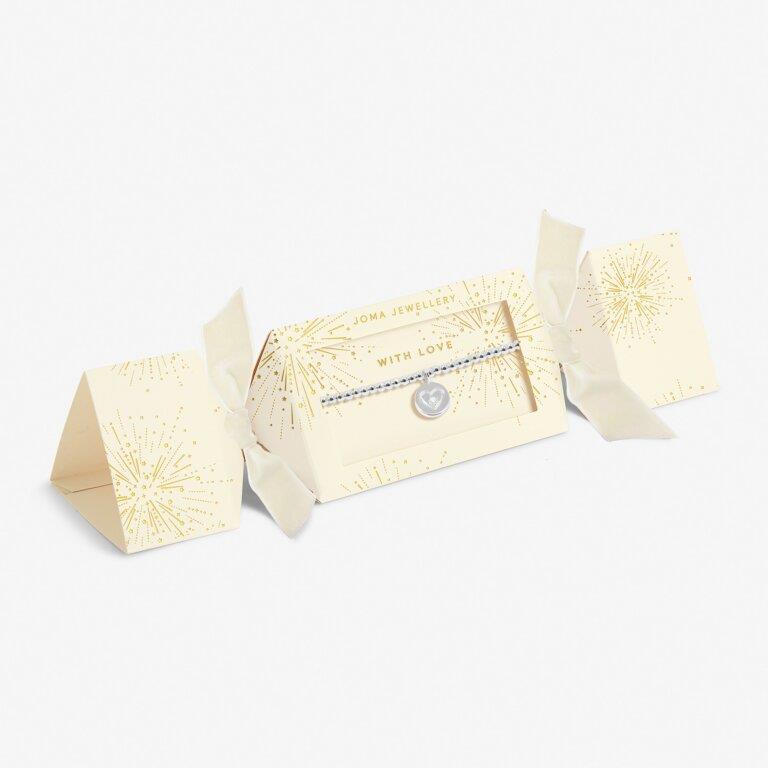 Christmas Cracker 'With Love' Silver Plated Bracelet