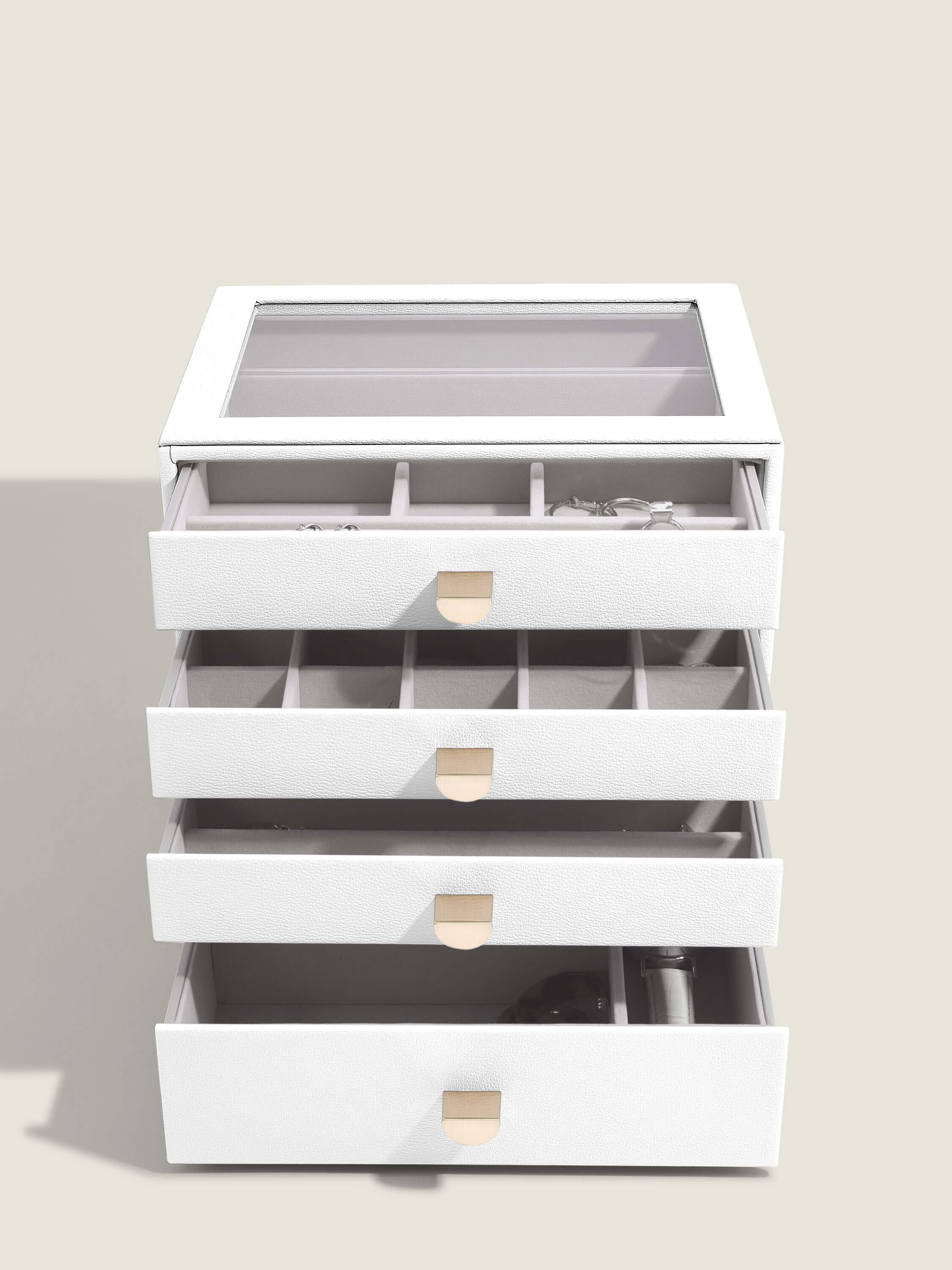 Pebble White Classic Drawer Set Of 4