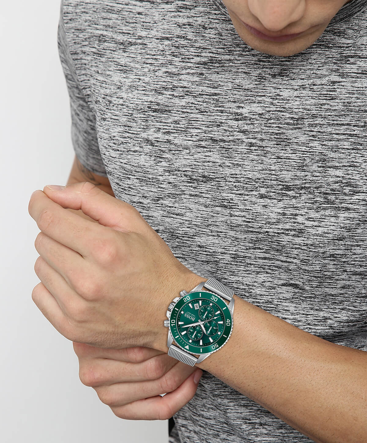 Admiral Green Chronograph Dial Gents Watch