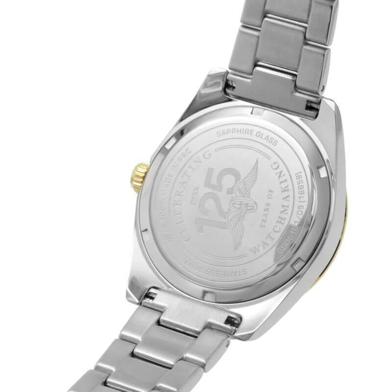 Henley Quartz Sapphire Blue Dial Two-Tone Watch