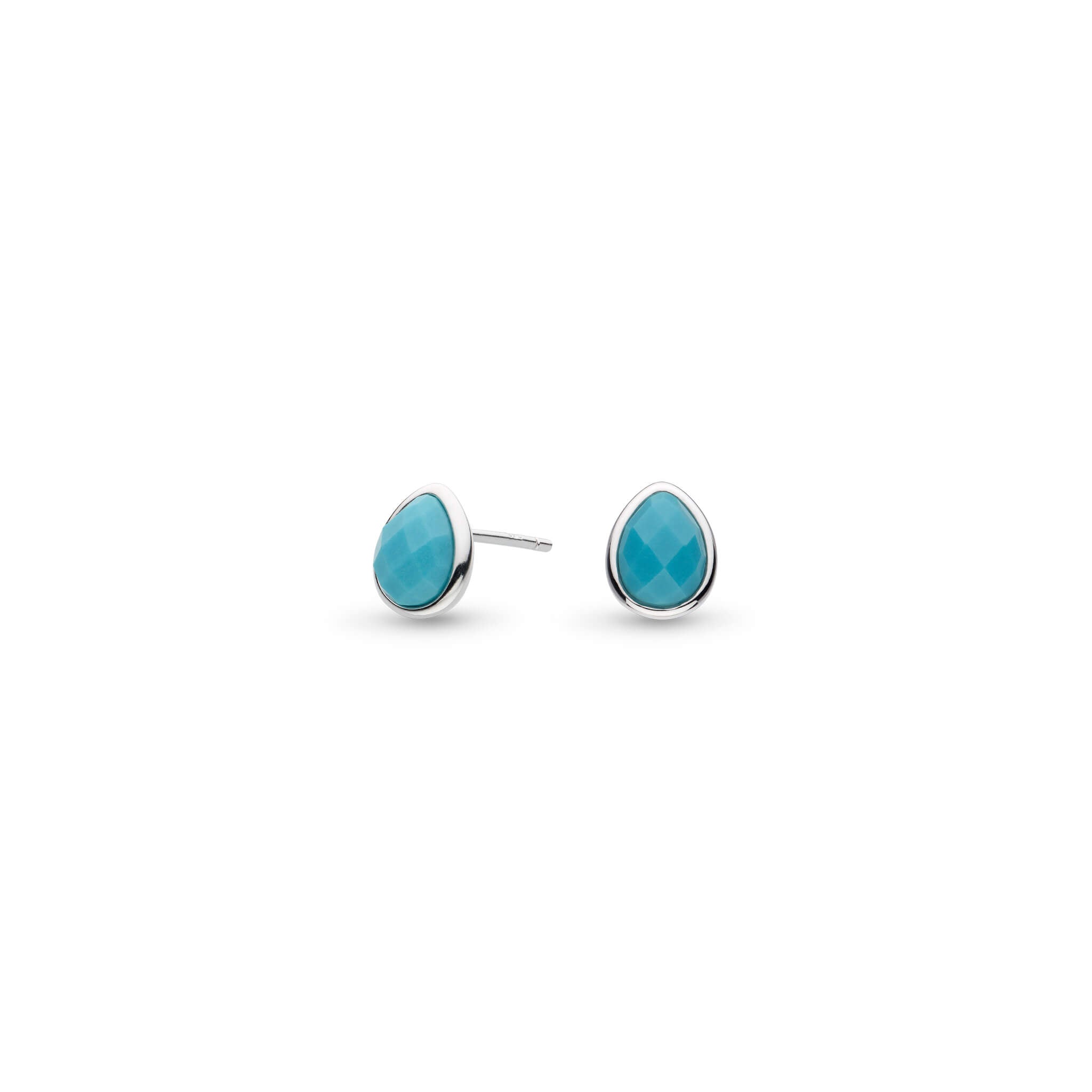 Coast Pebble Azure Gemstone Stud Earrings