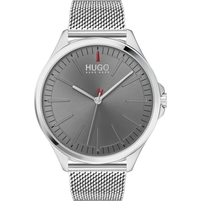 SMASH Grey Dial Stainless Steel Mesh Strap Gents Watch