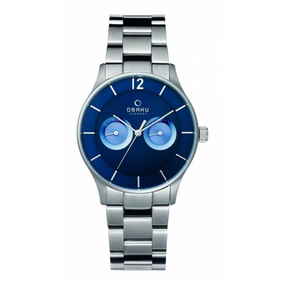 LUFT - DENIM Stainless Steel Day/Date Display Watch
