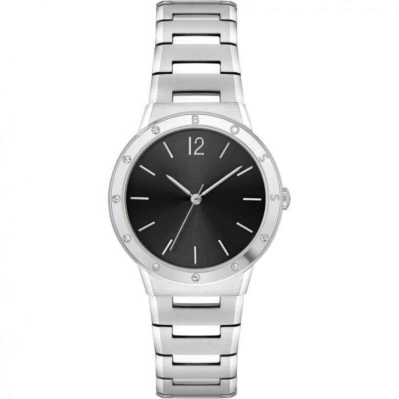 Breath Black Dial Stainless Steel Ladies Watch