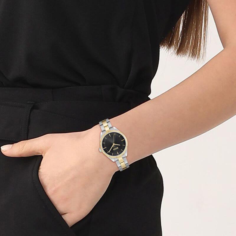 Sage Black Dial Bracelet Ladies Watch