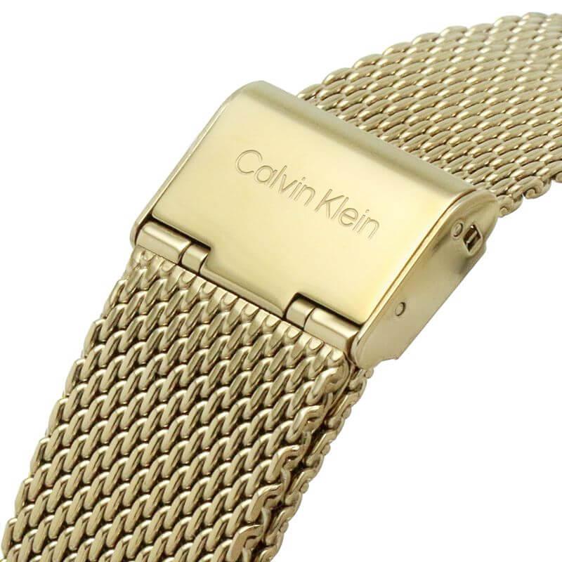 Modern Sunray Black Dial Gold Plated Mesh Bracelet Strap Gents Watch