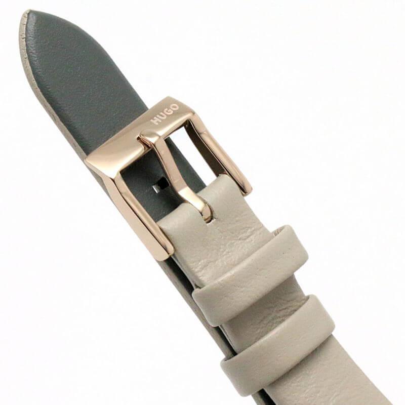 FLASH Rose Gold Dial & Beige Leather Strap Ladies Watch