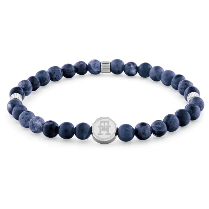 Men's Beads Blue Beaded Bracelet