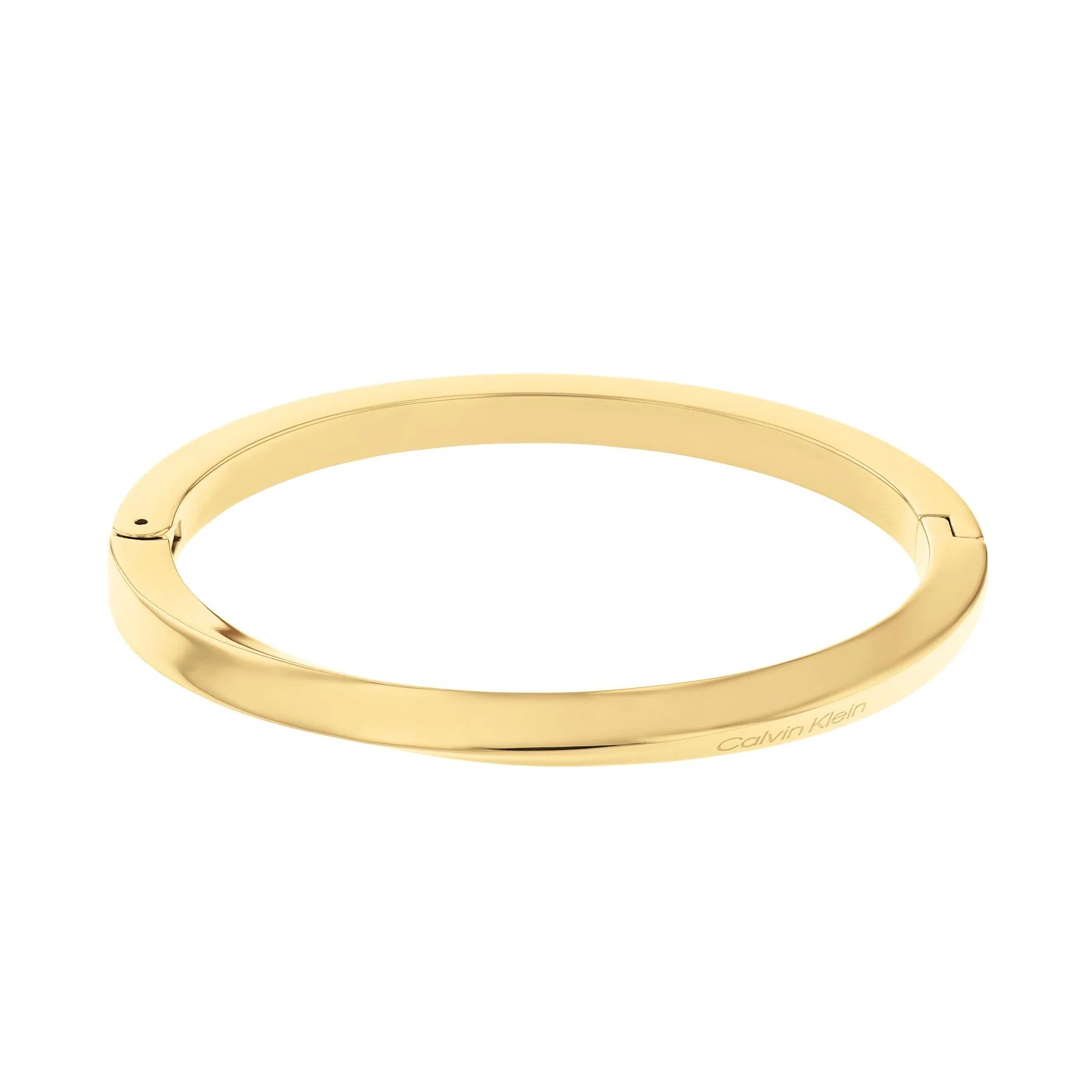 Twisted Ring Gold IP Bangle