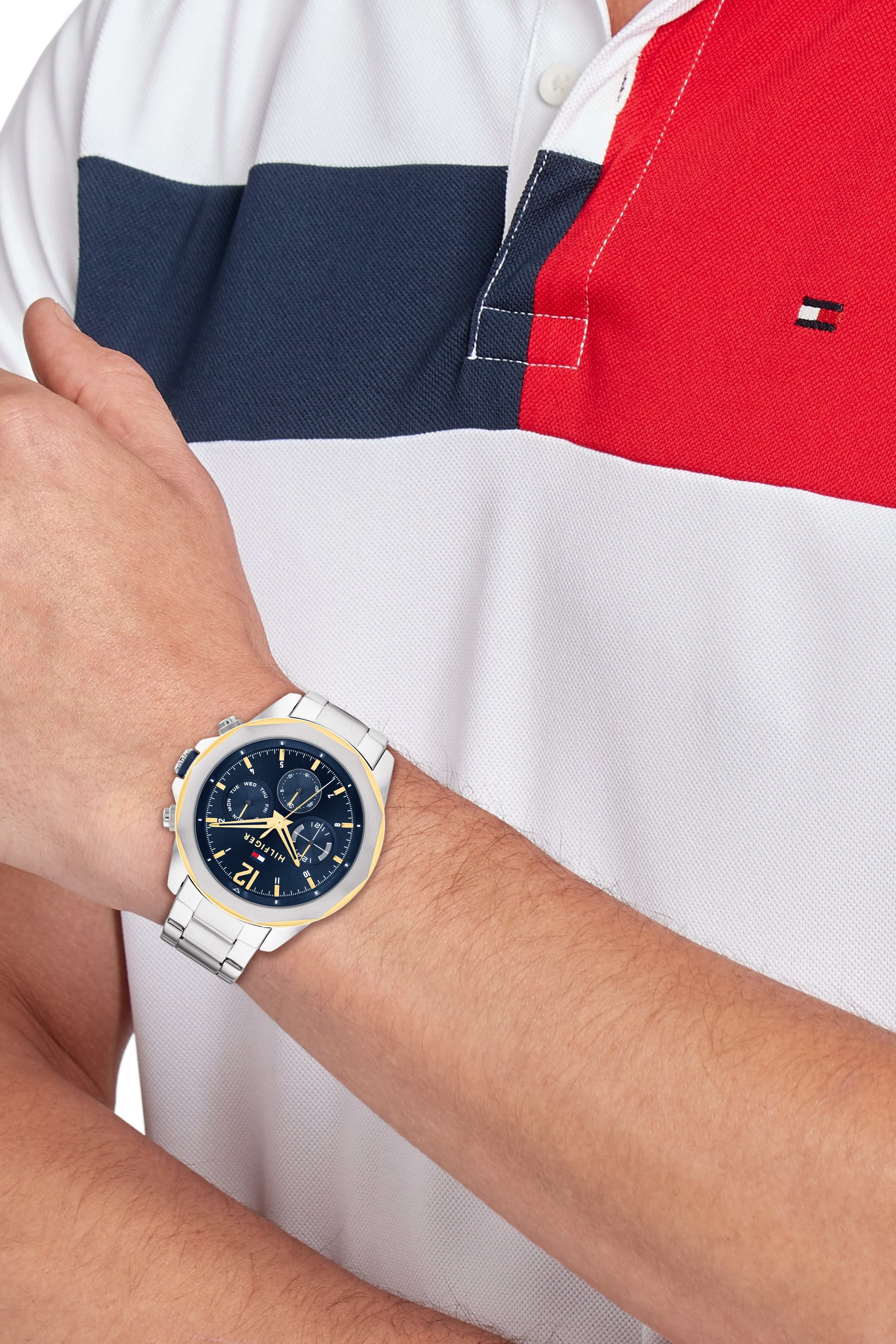 Blue Dial Two Tone Bezel SS Bracelet Gents Watch