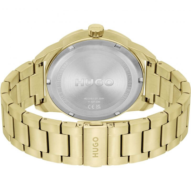 #GRIP Green Dial Gold Plated Bracelet Strap Watch